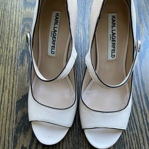 Karl Lagerfeld Paris Edna Peep Toe Pump